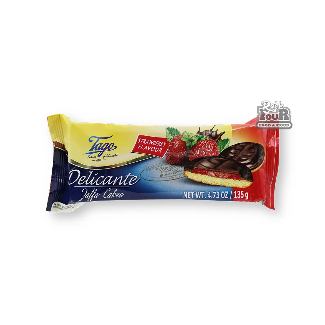 Chocolate cookies "Tago" with strawberry jelly 135g